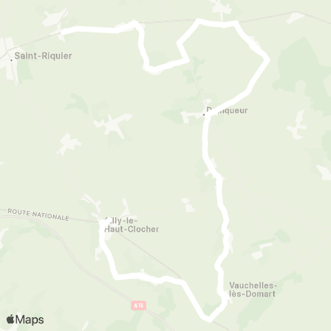 Hauts-de-France Car 80 - Lignes scolaires  map