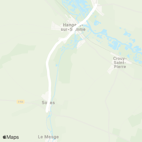 Hauts-de-France Car 80 - Lignes scolaires  map