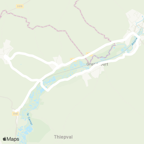 Hauts-de-France Car 80 - Lignes scolaires  map