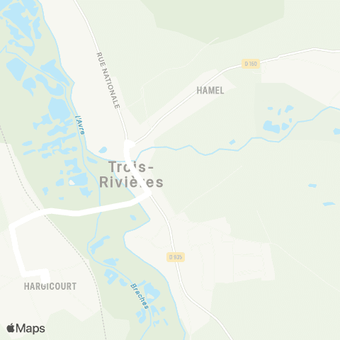 Hauts-de-France Car 80 - Lignes scolaires  map