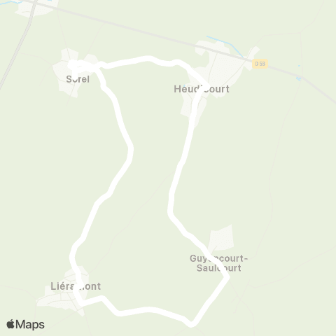 Hauts-de-France Car 80 - Lignes scolaires  map