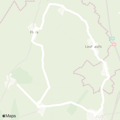 Hauts-de-France Car 80 - Lignes scolaires  map