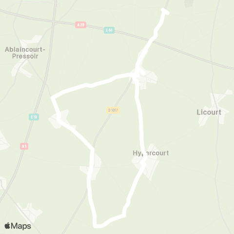 Hauts-de-France Car 80 - Lignes scolaires  map