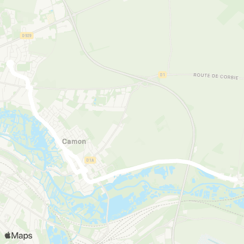 Hauts-de-France Car 80 - Lignes scolaires  map