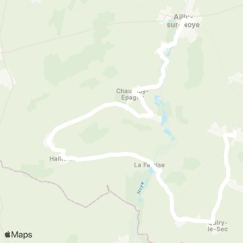 Hauts-de-France Car 80 - Lignes scolaires  map