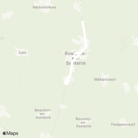 Hauts-de-France Car 80 - Lignes scolaires  map