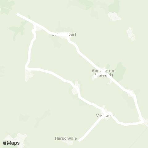 Hauts-de-France Car 80 - Lignes scolaires  map