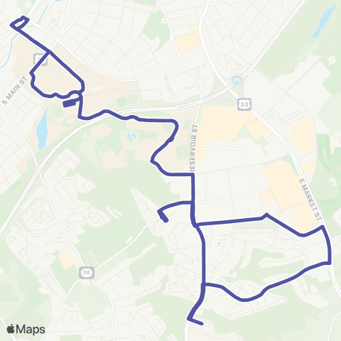HDPT Jmu Summer Shuttle 1 map