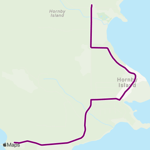 Hornby Island Bus Ford Cove map