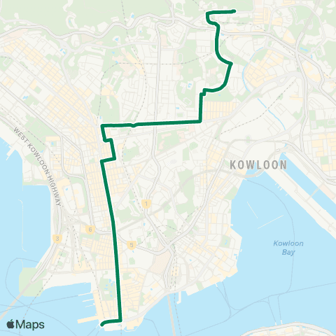 Kowloon Motor Bus Chuk Yuen Estate - Star Ferry map