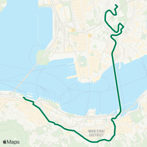 Kowloon Motor Bus Ho Man Tin - Central (Macau Ferry) map