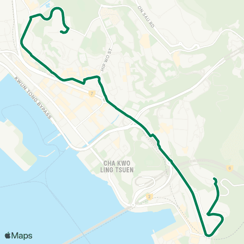 Kowloon Motor Bus Ngau Tau Kok - Lam Tin (Kwong Tin Estate) map