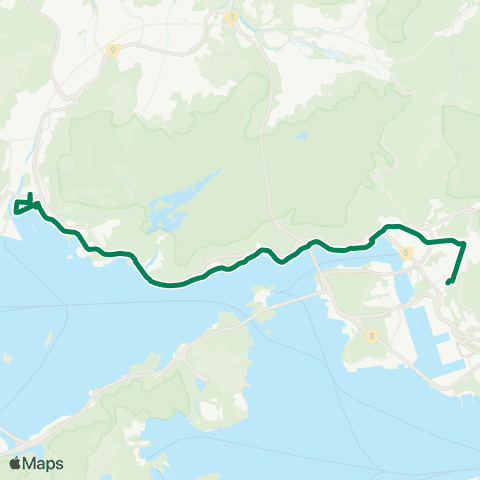 Kowloon Motor Bus Tuen Mun (Sam Shing Estate) - Kwai Fong Sta map