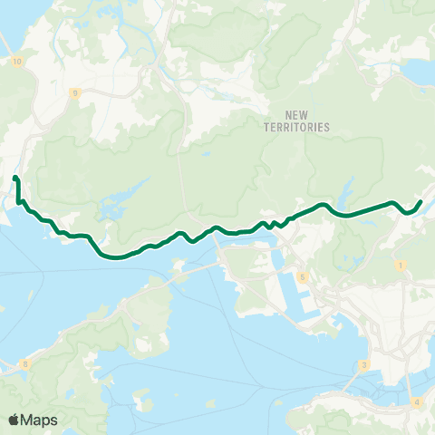 Kowloon Motor Bus Tuen Mun Station - Shatin Station map