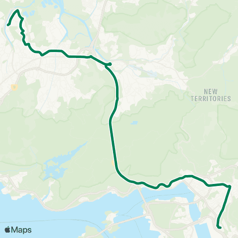 Kowloon Motor Bus Tin Yan Estate - Cho Yiu map