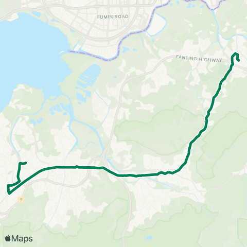 Kowloon Motor Bus Tin Shui Wai Station - Sheung Shui map