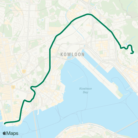 Kowloon Motor Bus Lok Wah - Star Ferry map