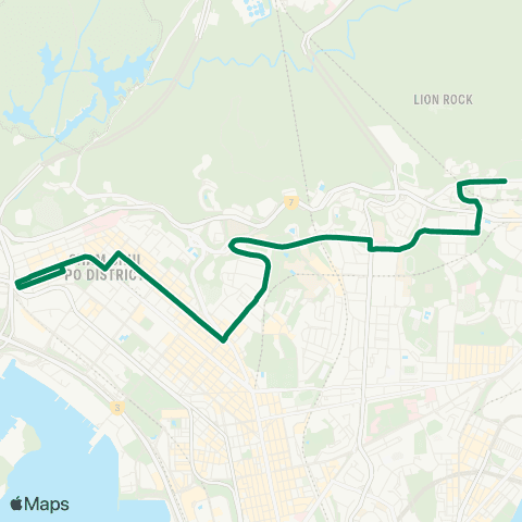 Kowloon Motor Bus Chuk Yuen Estate - Cheung Sha Wan map