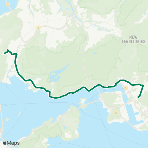 Kowloon Motor Bus Tuen Mun (Leung King Estate) - Kwai Fong Sta map