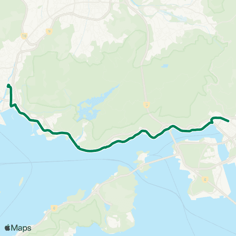 Kowloon Motor Bus Tuen Mun Station - Tsuen Wan Station map