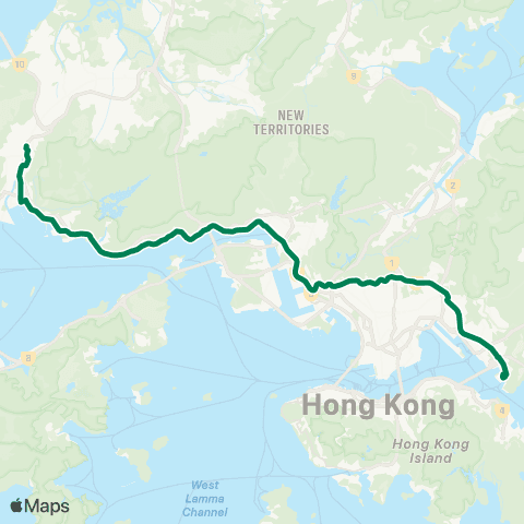 Kowloon Motor Bus Siu Hong Sta (S) - Lei Yue Mun Estate map