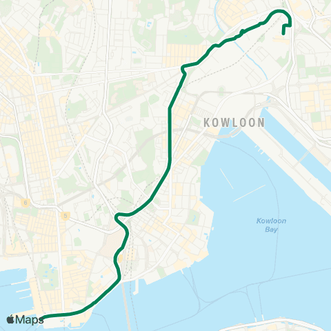 Kowloon Motor Bus Kai Tak (Kai Ching Estate) - Star Ferry map