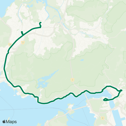 Kowloon Motor Bus Long Ping Estate - Tsing Yi Station map