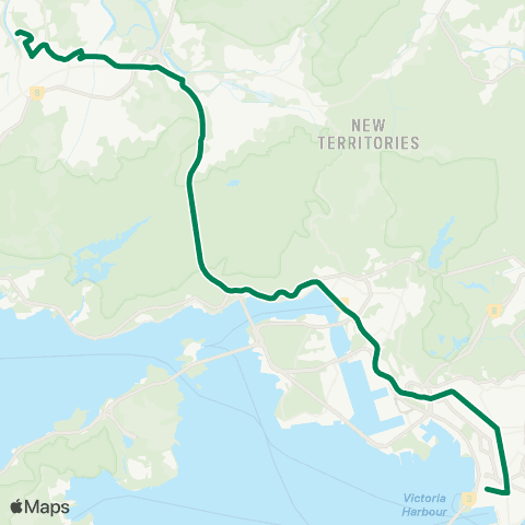 Kowloon Motor Bus Tin Shui Estate - Jordan (W Kowloon Sta) map