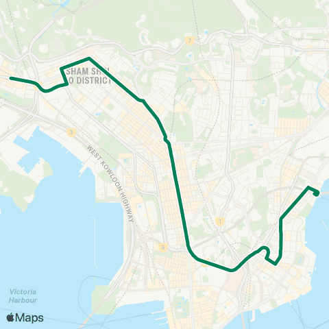 Kowloon Motor Bus Kowloon City Ferry - Mei Foo map