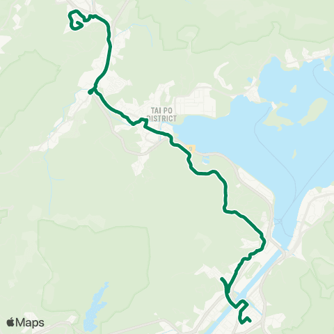 Kowloon Motor Bus Fanling (Wah Ming) - Yu Chui Court map