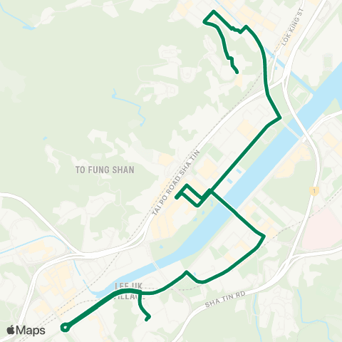 Kowloon Motor Bus Sun Tin Wai - Sui Wo Court map