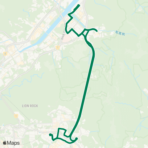 Kowloon Motor Bus Ravana Garden - Wong Tai Sin (Circular) map