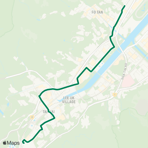 Kowloon Motor Bus Hin Keng - Royal Ascot map