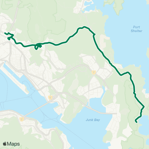 Kowloon Motor Bus Clear Water Bay - Diamond Hill Station map
