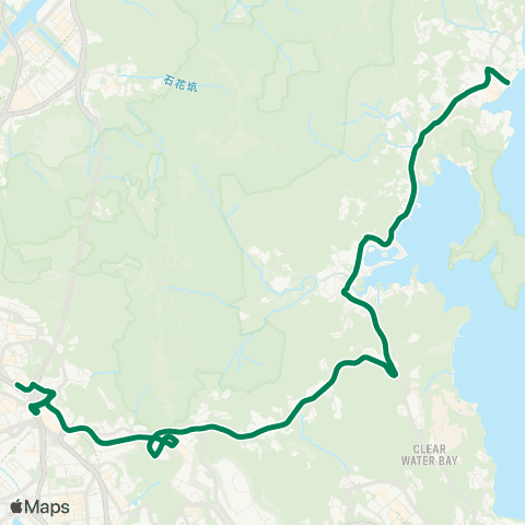 Kowloon Motor Bus Sai Kung - Diamond Hill Station map