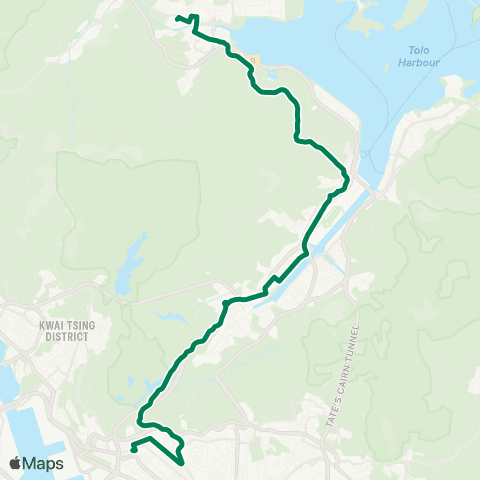 Kowloon Motor Bus Tai Po (Tai Wo) - Cheung Sha Wan map