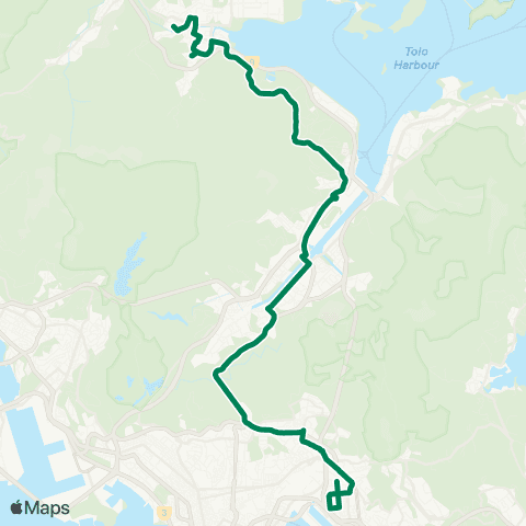 Kowloon Motor Bus Tai Po (Tai Wo) - Kai Yip map