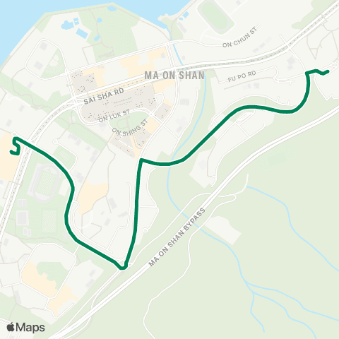 Kowloon Motor Bus Lee On - Chung On map