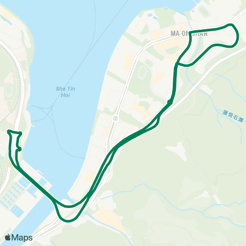 Kowloon Motor Bus Univ Sta - Kam Ying Court (Circular) map