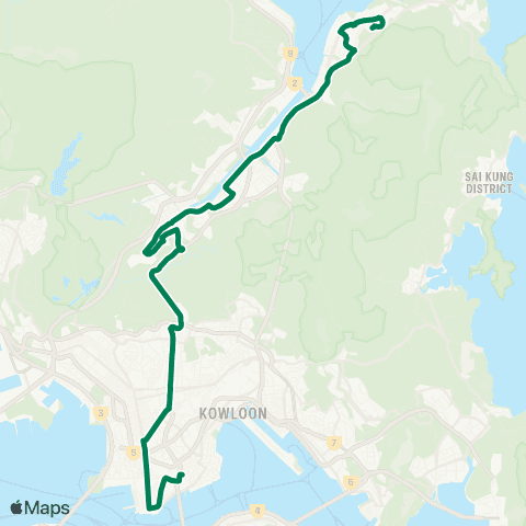 Kowloon Motor Bus Kam Ying Court - Hung Hom Station map