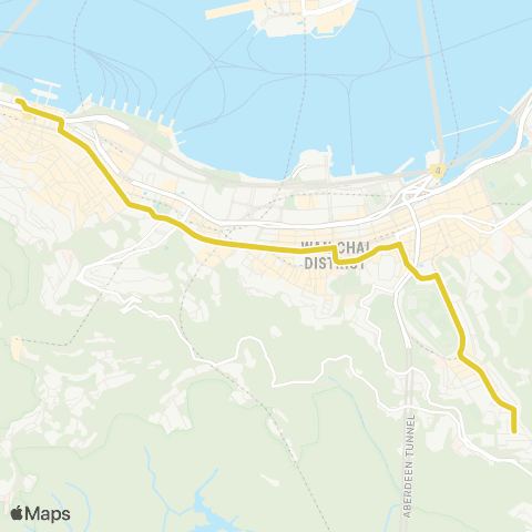 Citybus Central (Macao Ferry) - Happy Val (Upper) map