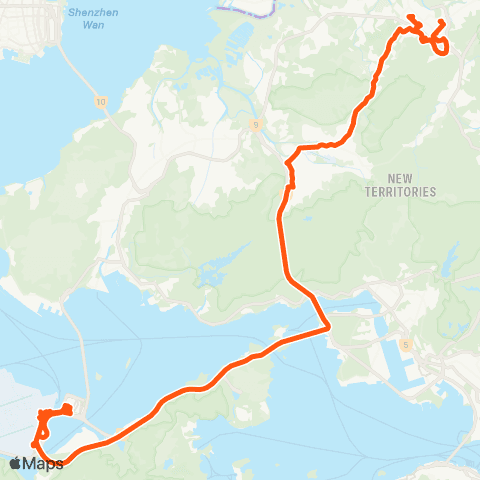 Long Win Bus Fanling (Luen Wo Hui) - Airport (Ground TC) map