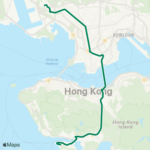 Kowloon Motor Bus South Horizons - Lai Chi Kok map