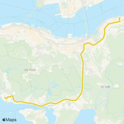 Citybus Wah Fu (South) - North Point Ferry map