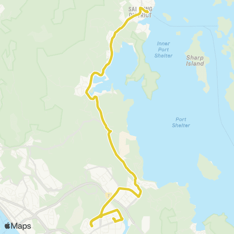 Citybus Tseung Kwan O Station - Sai Kung map