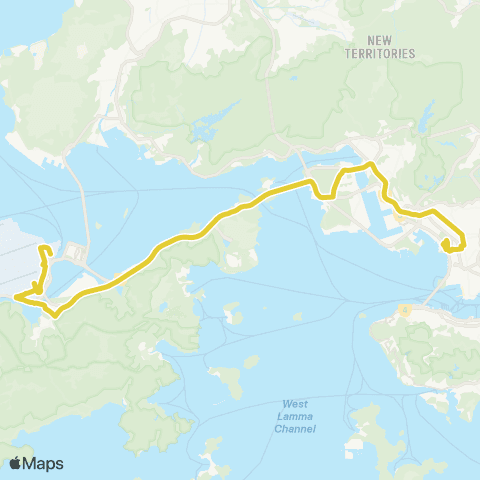Citybus Tai Kok Tsui (Island Harbourview) - Skycity map