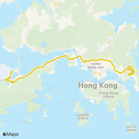 Citybus Tseung Kwan O (Hong Sing Garden) - Skycity map