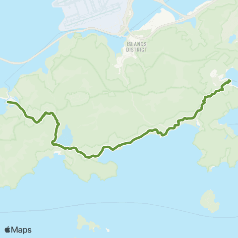 New Lantao Bus Mui Wo Ferry Pier - Tai O map
