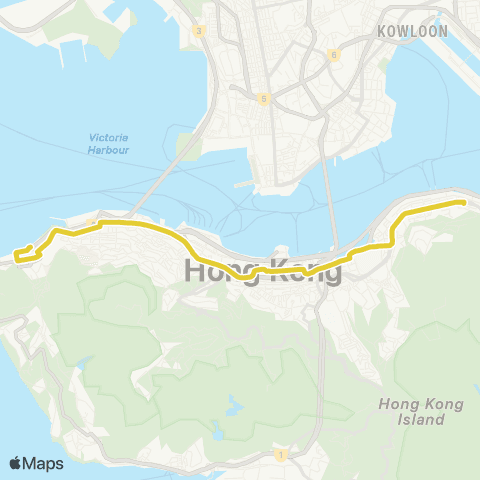 Citybus Kennedy Town (Belcher Bay) - N Point (Healthy St Central) map