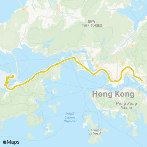 Citybus Lam Tin Sta - Airport (Ground TC) map